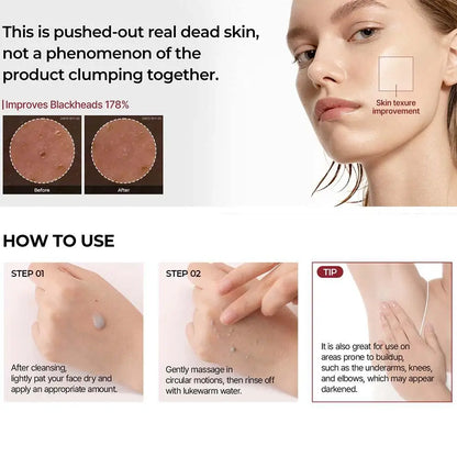 Dr. Melaxin Rice Exfoliating Essence Moisturizing Peel Shot White and Black Soften Serum Gentle Exfoliation Korean Skin Care