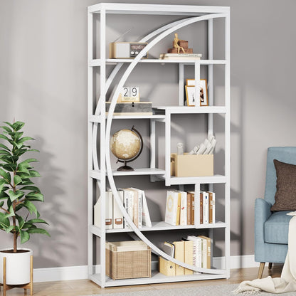5-Tier Veltré Display Shelf in Aged Wood Finish