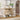 Geometric Woodgrain Etagere Console with Rustic Finish