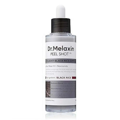Dr. Melaxin Rice Exfoliating Essence Moisturizing Peel Shot White and Black Soften Serum Gentle Exfoliation Korean Skin Care